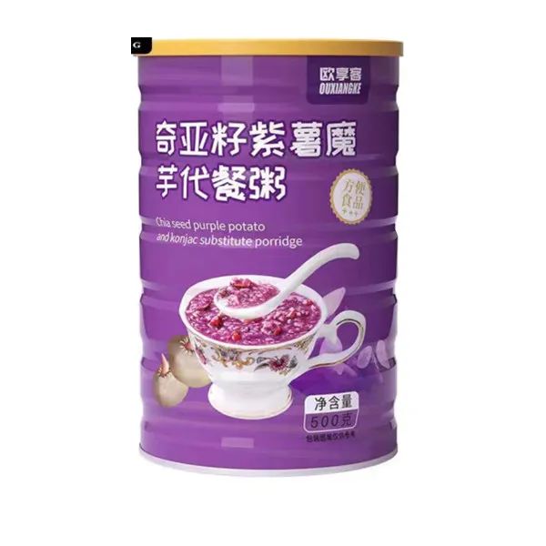 奇亚籽紫薯魔芋代餐粥