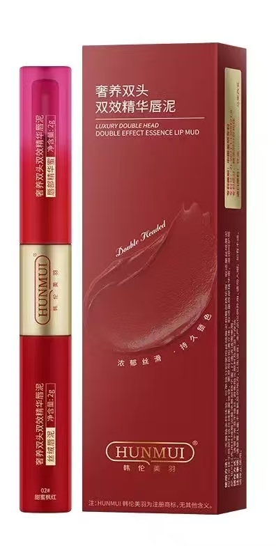 韩伦美羽奢养双头双效精华唇泥